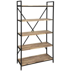 Regał Edena akacja/metal