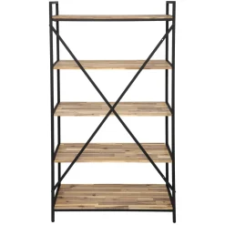 Regał Edena akacja/metal