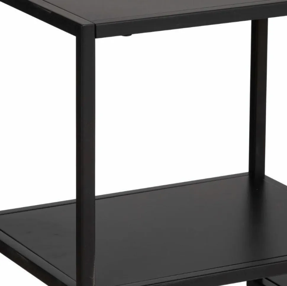 Regał Gota 5 półek asymetrycznych czarny