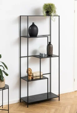 Regał Infinity wysoki black marble