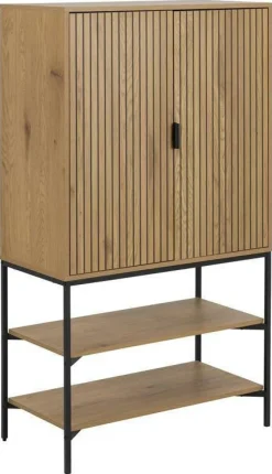 Regał Jaipur dąb/czarny