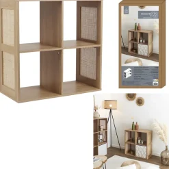 Regał Kali 4 półki naturalny