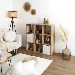 Regał Klaus 9 półek naturalny