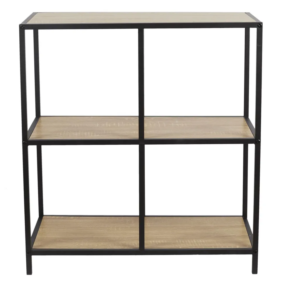 Regał Loka IV dąb/czarny