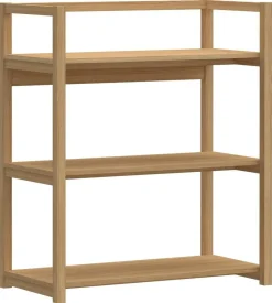 Regał Ludza 3 półki dąb naturalny