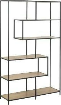 Regał Oxford na książki 4 Dąb