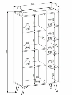 Regał Sage Wood naturalny