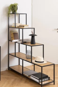 Regał schodkowy Seaford naturalny