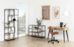 Regał Seaford V czarny