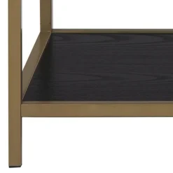 Regał Seaford V czarny/złoty