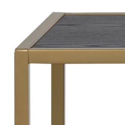 Regał Seaford V czarny/złoty