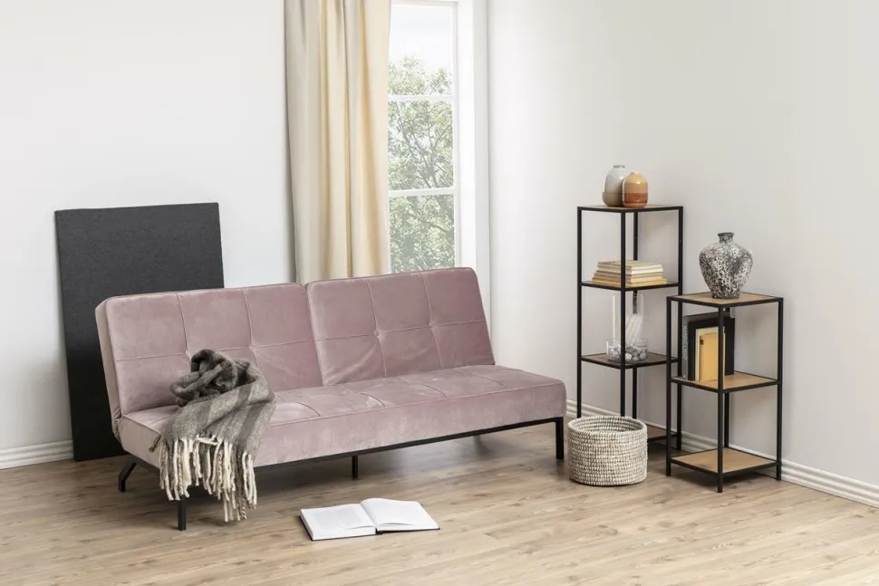 Regał Seaford VI naturalny/czarny