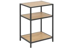 Regał Seaford VII naturalny/czarny