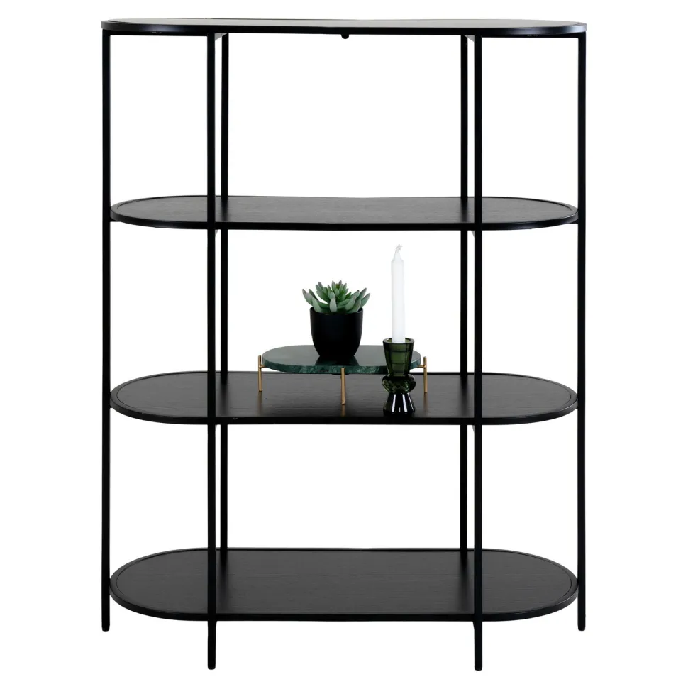 Regał Vita owalny czarny