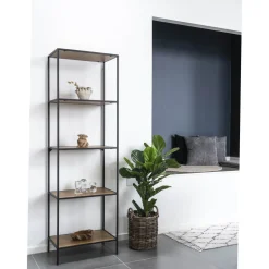 Regał Vita wąski 5 półek dąb naturalny