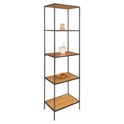 Regał Vita wąski 5 półek dąb naturalny