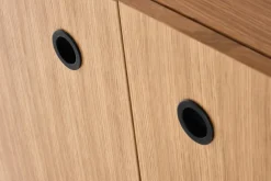 Regał wąski Zefir dąb/czarny