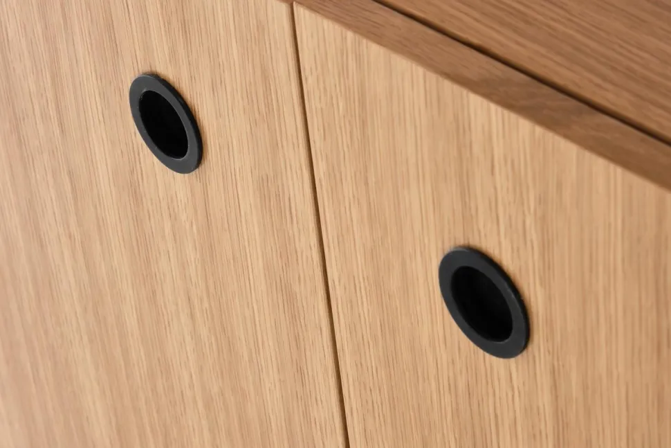 Regał wąski Zefir dąb/czarny