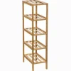 Regał z 5 półkami bambusowy