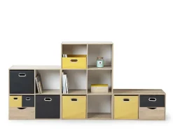 Regał z 2 półkami Kali biały