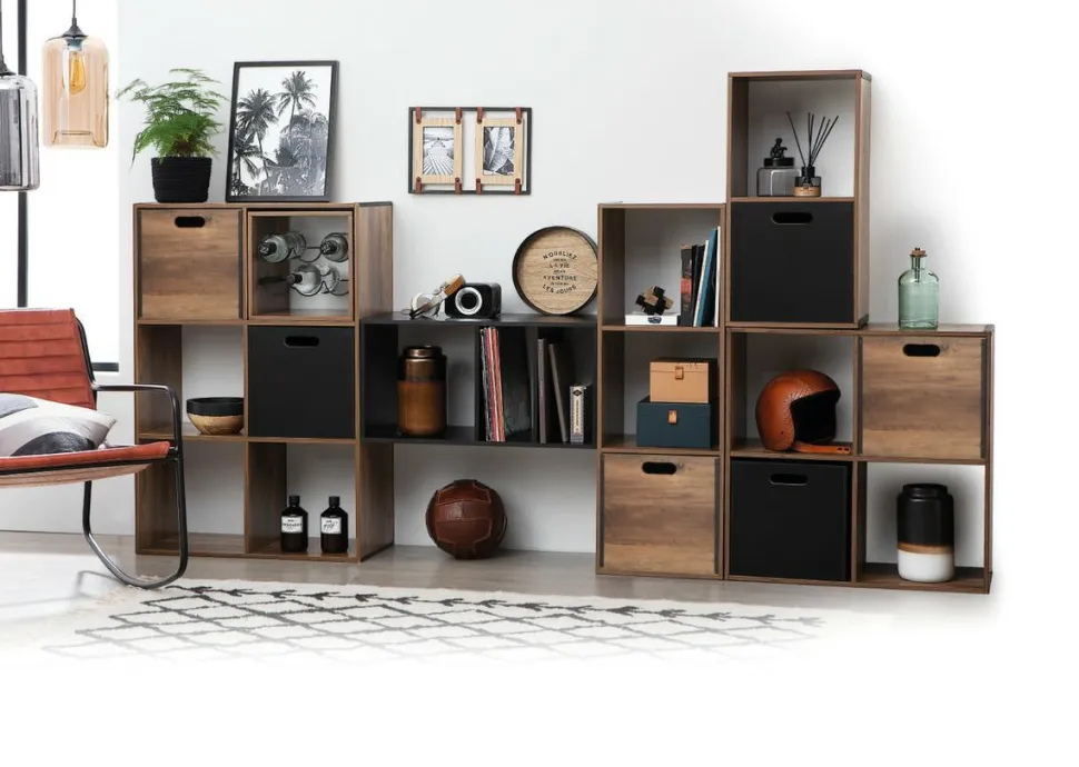 Regał z 2 półkami Kali industrialny