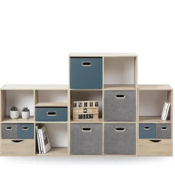 Regał z 2 półkami Kali naturalny