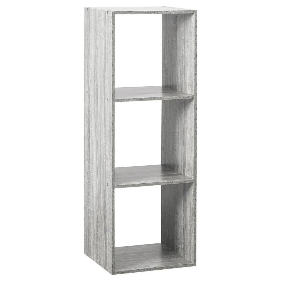 Regał z 3 półkami Kali szary