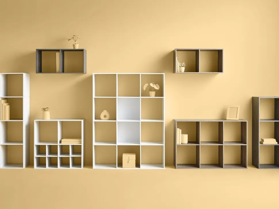 Regał z 3 półkami Kali szary