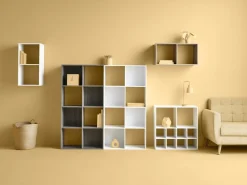 Regał z 3 półkami Kali szary