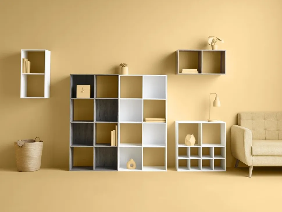 Regał z 3 półkami Kali szary