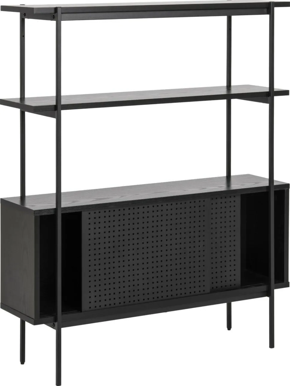 Regał z szafką Angus czarny