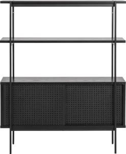 Regał z szafką Angus czarny