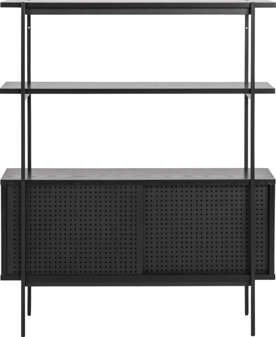 Regał z szafką Angus czarny