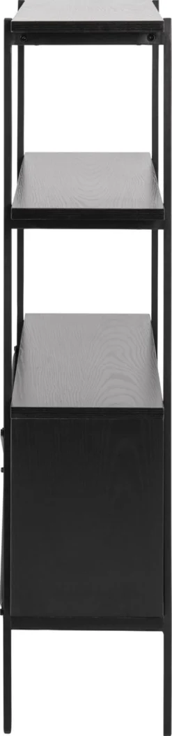 Regał z szafką Angus czarny