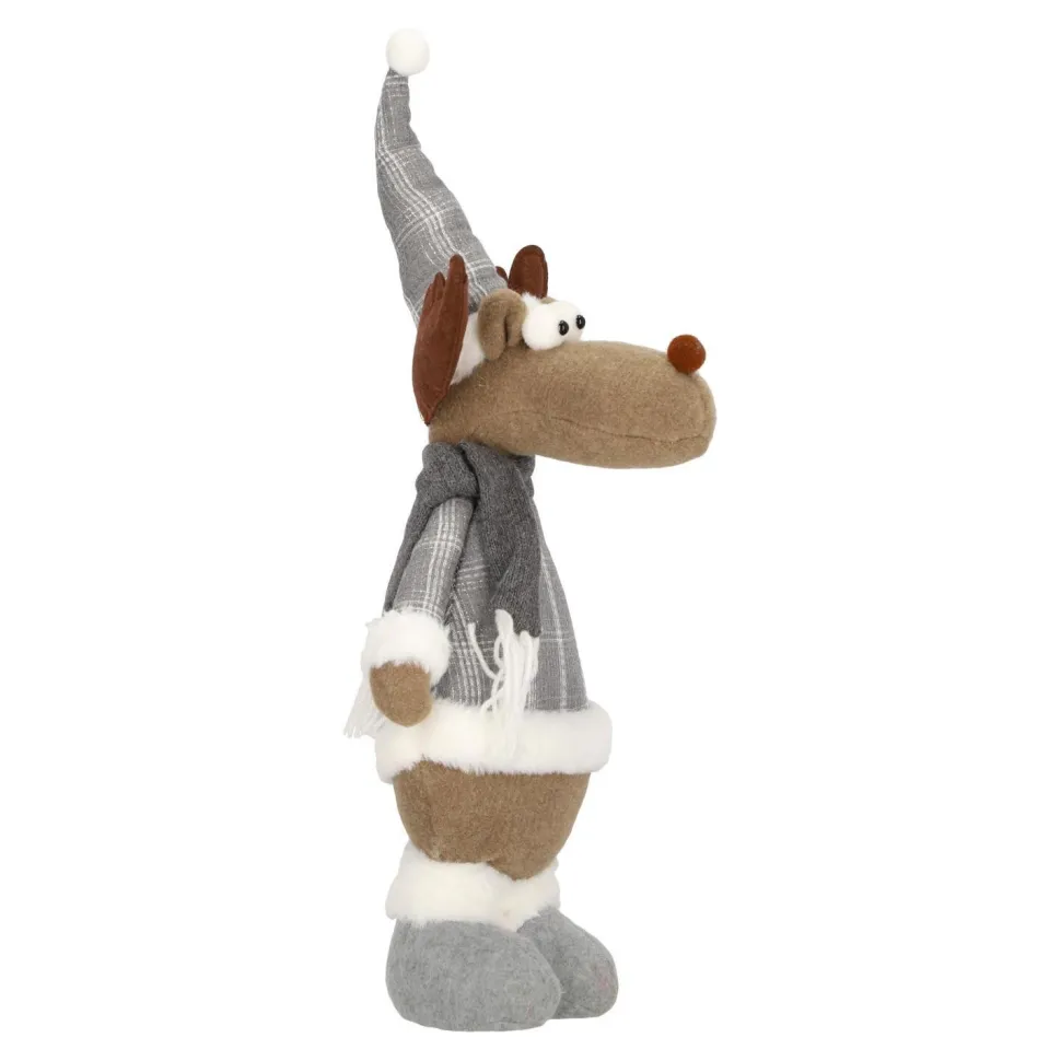 Renifer pluszowy Lucek szary