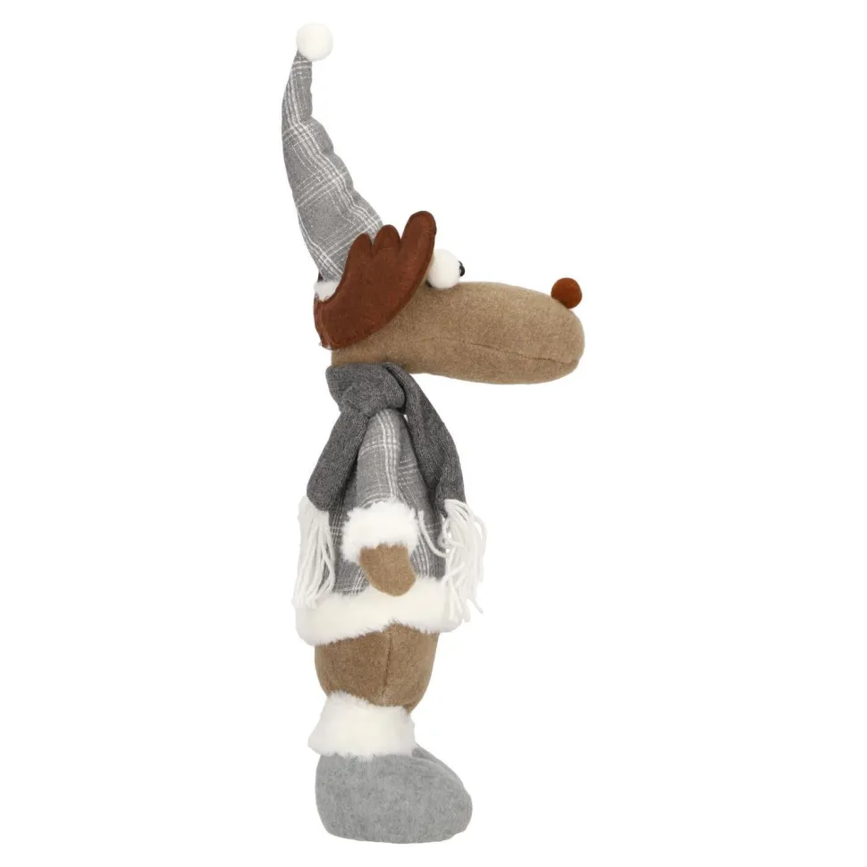 Renifer pluszowy Lucek szary