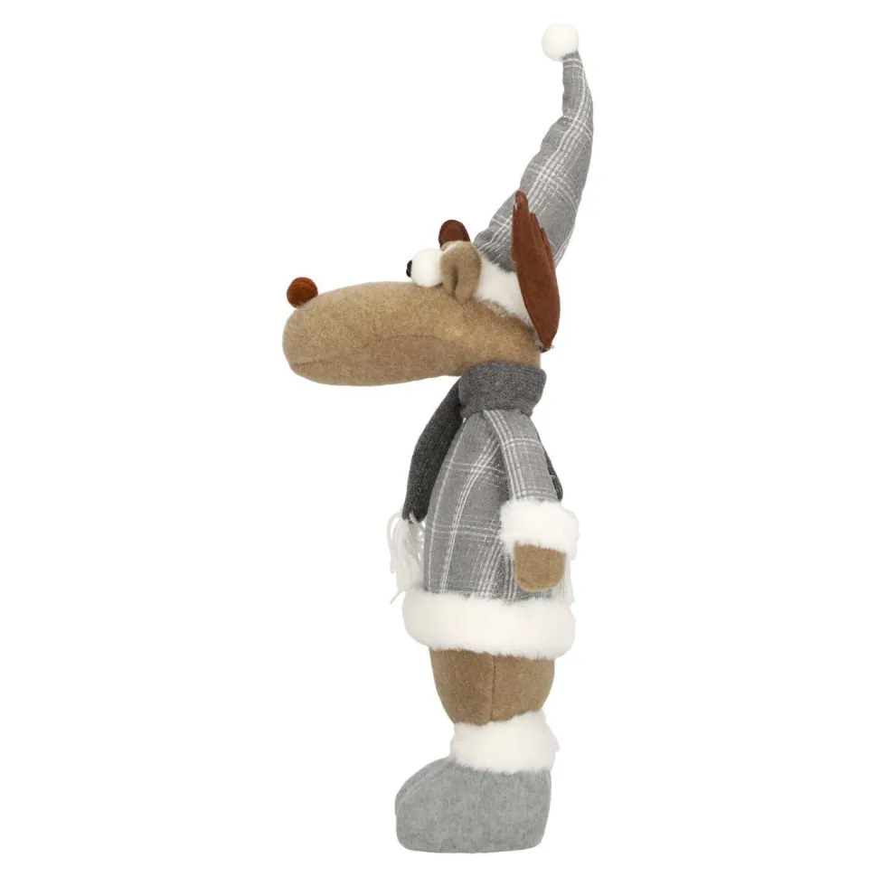 Renifer pluszowy Lucek szary