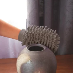 Rękawica z mikrofibry do kurzu szara