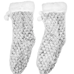 Skarpety damskie sherpa szare