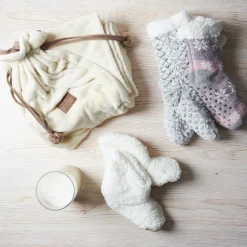 Skarpety damskie sherpa szare