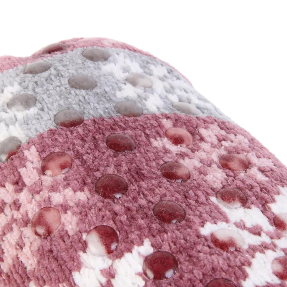 Skarpety ocieplane w świąteczny wzór granatowe