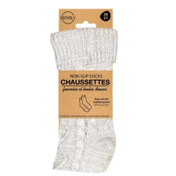 Skarpety plecione z ociepleniem 36-41 szare