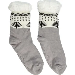 Skarpety zimowe sherpa ze wzorem rozmiar 39-42 szare