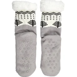 Skarpety zimowe sherpa ze wzorem rozmiar 39-42 szare