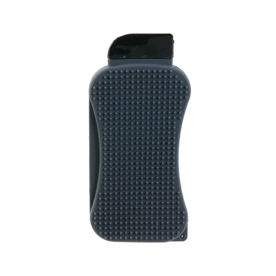 Skrobak z gąbką silikonowy szary