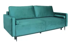Sofa Arosa z funkcją spania zielona