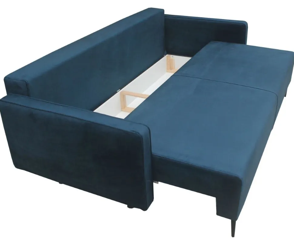 Sofa Arosa z funkcją spania granatowa