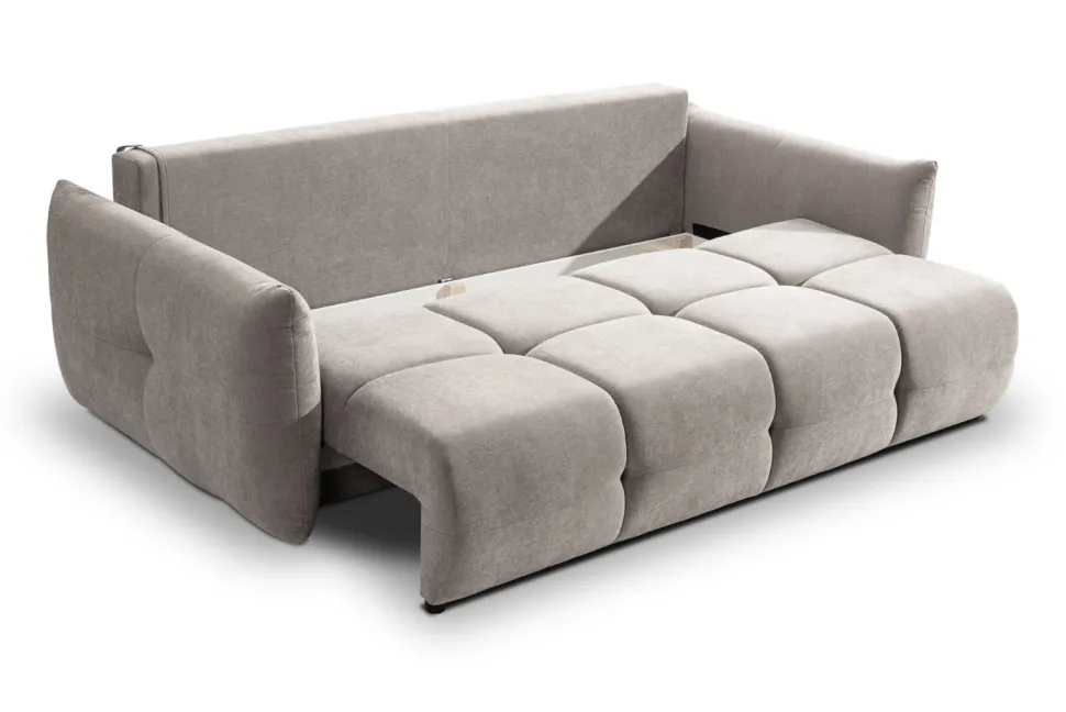Sofa Bode z funkcją spania szara jasna Wind 82