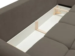 Sofa Bode z funkcją spania brązowo-szara Wind 21