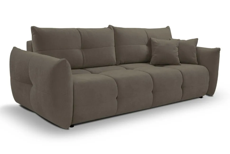 Sofa Bode z funkcją spania brązowo-szara Wind 21